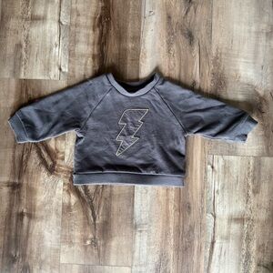Harry Potter Lightning Bolt Sweatshirt, Charcoal Gray, Size 6-9M